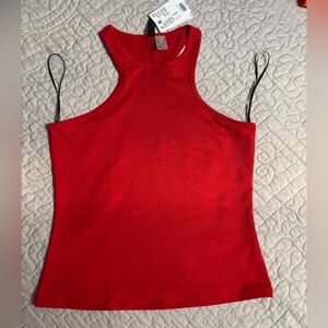 Red Racerback Tank